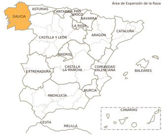 gallega caprino distribucion geografica feagas