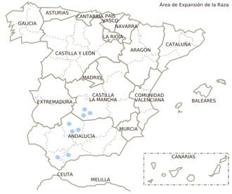 cardena andaluza bovino distribucion geografica feagas