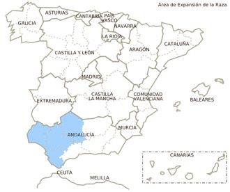 negra andaluza distribucion geografica feagas