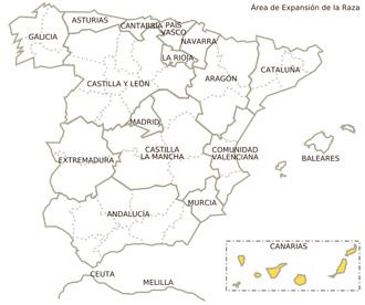 negro canario porcino distribucion geografica feagas